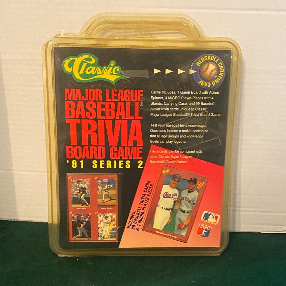 1991 Classic Baseball Series 2 Trivia Board Game Unplayed / Sealed Cards